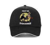 Baseball Cap Unisex Pure Cotton Trust Me Im an Engineer Baseball Cap for Men Cotton Vintage hat Fashion Classic Engineering Visor hat Adjustable Snapback caps Outdoor Gift