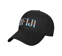Baseball Cap Unisex Style Fiji with The Fijian Flag Baseball Cap Beach hat Sailor Cap for Men Luxury Hat Golf Cap Hats Woman Men's Gift