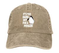 Baseball Cap Unisex Style Summer Cap Sun Visor Its Too Damn Hot Hip Hop Caps Penguin Cowboy Hat Peaked Hats Gift