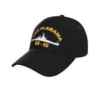 Baseball Cap USS Alabama Bb-60 Baseball Hat Unisex Baseballcaps Breathable Trucker Hats for Travel Camping Fishing