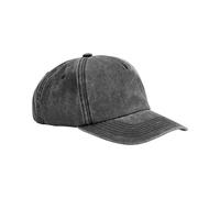Baseball Cap Vintage High Profile Hat Soft Brushed Washed Cotton by Beechfield