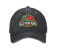 Baseball Cap Vintage Jurassic Park Clever Girl for Men Women Distressed Denim Snapback Hat Outdoor Unstructured Soft Hat Gift