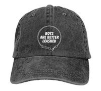 Baseball Cap Washed Men's Baseball Cap Boys are Better Leashed Trucker Snapback Caps Dad Hat BDSM Bondage Discipline Dominance Golf Hats The