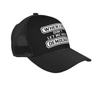 Baseball Cap When I Die Don't Let Me Vote Democrat Sunhat Leisure Trucker Hat Unisex Dad Hat for Travel Activities Fishing