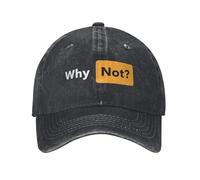 Baseball Cap Why Not Sun Pleasure Hub Street Style Women Washed Hip Hop Hats Custom Outdoor Sport Snapback Cap Gift Idea PLeisure Sports Gifts