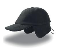 Baseball cap with ear flaps Atlantis Headwear Snow Flap Stopper Noir TU