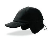 Baseball cap with ear flaps Atlantis Headwear Snow Flap Stopper-S Noir TU