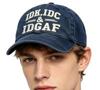 Baseball Cap With Embroidered - IDK IDC Idgaf Hat For Men Women