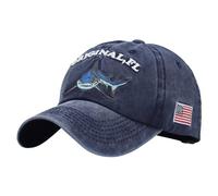 Baseball Cap Women Plain Dad Hats Workouts UK Independence Day Baseball Cap Men's and Women's Personality Cap Outdoor Print Breathable Mesh American Cap Ladies Caps with Bling (Navy, One Size)