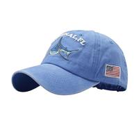 Baseball Cap Women Plain Dad Hats Workouts UK Independence Day Baseball Cap Men's and Women's Personality Cap Outdoor Print Breathable Mesh American Cap Ladies Caps with Bling (Sky Blue, One Size)
