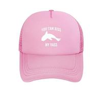 Baseball Cap You Can Kiss My Bass Funny Fish Dad Hat Breathable Baseballcaps Adjustable Baseball Hat for Running Fishing Camping
