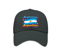 Baseball Caps Adjustable Argentina National Flag World Cup Dark Gray