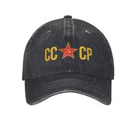 Baseball caps for Men and Women,CCCP Star and Sickle Washed Baseball Cap Streetwear Sun Trucker Hat Summer Unisex Men Kpop Rock Baseball Caps