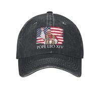 Baseball caps for Men and Women,New Pope Leo XIV Robert American Flag Baseball Cap Sun Kpop Rock Washed Trucker Hat Unisex Men Snapback Cap