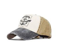 Baseball Caps Mens Hat Unisex Stylish Vintage Washed Cotton Patchwork Baseball Cap Distressed Ripped Outdoor Sport Snapback Sun Visor Hat-A2_Adjustable