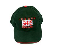 Baseball Caps with Union Jack Embroidery with London England - Black, London Souvenir
