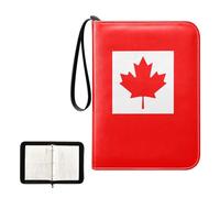 baseball card album with double sided removable sleeves for game, baseball cards collection Canada Flag