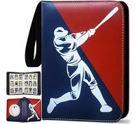 Baseball Card Binder 900 Pockets with 50 Protective Sleeves, Large Baseball Binder 9 Pocket, Premium Trading Cards Holder 3 Ring Zipper, Sport Collection Book, Album Folder Case, Gifts for Boys & Men