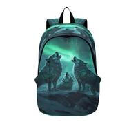 Baseball Cat Cat Travel Backpack for Women Men Laptop Backpack College Bookbag Large Capacity Computer Backpacks, Three Wolves, One size