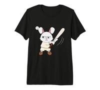 Baseball Children's Rabbit I Funny Animals Sports Premium T-Shirt