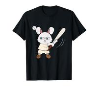 Baseball Children's Rabbit I Funny Animals Sports Value Graphic T-Shirt