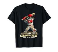 Baseball Cleanup Crew Heart of The Lineup Team Athlete T-Shirt