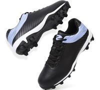 Baseball Cleats Men Softball Cleats Molded Youth Tacos De Béisbol para Hombre, Blackblue, 8.5