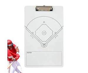Baseball Clipboard Coaches, Baseball Strategy Board, Softball Coaching Board, Training Plan Whiteboard with Sturdy and Portable Construction for Planning, Train Time, 1 Piece