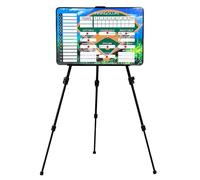 Baseball Clipboard for Coaches, Writable and Erasable Coaching Board (Baseball), Double-Sided Design, with Tripod and Storage Bag, for Teaching, Competition