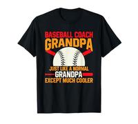 Baseball Coach Grandpa Just Like A Normal Grandpa Except T-Shirt