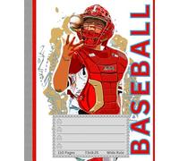 Baseball Composition Notebook: Baseball-Themed Wide-Ruled Writing Notebook - 110 Lined Pages for Journaling, Homework, and School Notes | Great Gift for Boys, Girls, and Sports-Loving Kids