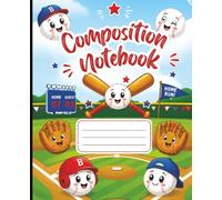 Baseball Composition Notebook: Wide Ruled |100 pages| 7.5x 9.25 - Baseball player journal, school supplies, baseball gifts for boys/ kids