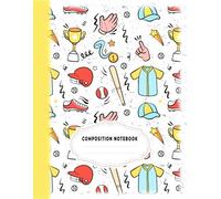 Baseball Composition Notebook: Wide Ruled Line Paper for School Notes, Perfect for Baseball Lovers, Students, and Class Organization, a Fun Schoolmate ... Fans with a Baseball Themed Glossy Cover.
