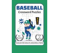 Baseball Crossword Puzzles Book: Crossword Puzzles with Easy to read Print about Baseball, Ballgames and More | 6x9 inches, 120 pages | 50+ Puzzles | Gift for Vacations, Holidays & Free Time
