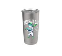 Baseball Dad Frog Always There Extra Innings Father Art Stainless Steel Insulated Tumbler