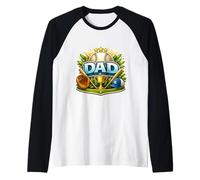 Baseball Dad Son Daughter Player Father's Day Softball Papa Raglan Baseball Tee