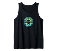 Baseball Dad with Modern Baseball Circles Tank Top