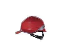 BASEBALL DIAMOND V DIAM5ROFL Red ABS Construction Helmet