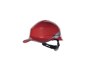 BASEBALL DIAMOND V DIAM5ROFL Red ABS Construction Helmet