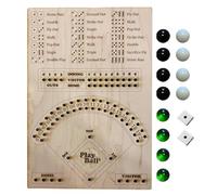 Baseball Dice Board Game - 14.96x9.84in Baseball Dice Game Wood Boarrd Fun Wooden Pinball Board Games, Outdoor Indoor Interaction Toy For Family Games Nights Or Party With Friends