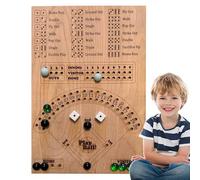 Baseball Dice Board Game - 14.96x9.84in Baseball Dice Game Wood Boarrd Fun Wooden Pinball Board Games, Outdoor Indoor Interaction Toy For Family Games Nights Or Party With Friends