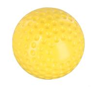 Baseball dimpled softball intended for For Pitching machine operation and player swing refinement drills (12 inch Yellow)
