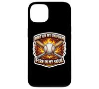 Baseball Dirt On My Uniform Fire In My Soul Player Lover Fan Case for iPhone 13