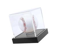 Baseball Display Case Acrylic Stand With Solid Wood Base Display Cubes Box For Collector And Fans Premium Case