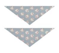 Baseball Dog holiday bandanas Unique Shape Adjustable Fit Bib Handkerchief Cute Pet Holiday Set for Dogs Cats L