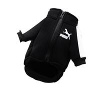 Baseball Dog Jacket, Winter Clothing for Small and Medium Dogs, Puppies, Pet Vest, French Bulldog, Sweatshirt, Chihuahua, Costume, Pug Coat (Black Copy, S 1.5-2.5 kg)