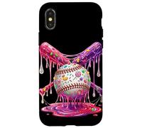 Baseball Drip Bats Sugary Candy Melting Boys Sports Dripping Case for iPhone X/XS