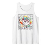 Baseball Drip Character Backwards Hat Sunglasses Melting Tank Top