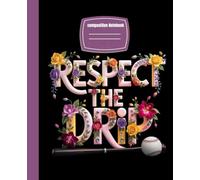 Baseball Drip Composition Notebook: Wide Ruled Journal with Home Plate and Bat Design for Boys, Students, School, Teachers, and Sports Fans