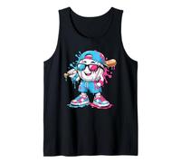 Baseball Drip Funny Mascot Boys Kids Tank Top
